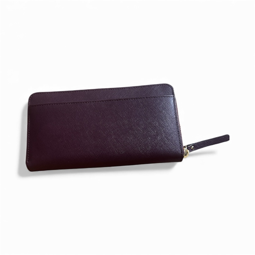 Kate Spade Merlot Purple Full Size Leather Wallet | NWOT - Picture 4 of 4